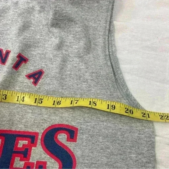 Vintage Logo Athletic Atlanta Braves MLB 2000 Sleeveless Shirt Size XL - Picture 4 of 5